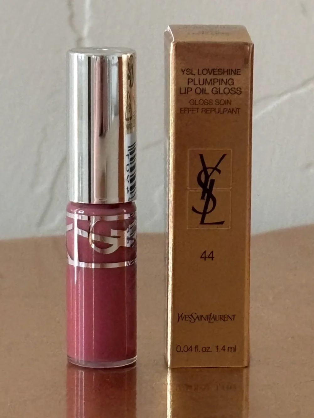YSL Loveshine Plumping Lip Oil Gloss Mini - 44 Nude Lavalliere